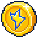Yellow Pixel Coin